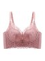 Sexy Lace Push Up Wireless Bra Plus Size