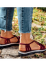 2018 Summer Handmade Breathable Bandage Beach Flat Sandals