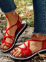 2018 Summer Handmade Breathable Bandage Beach Flat Sandals