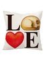 Love Cat Valentine's Day Home Living Room Bedroom Pillowcase