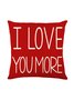 Love Valentine's Day Home Living Room Bedroom Linen Throw Pillowcase