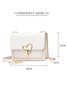 Valentine's Day Glitter Sequins Love Button Shoulder Bag