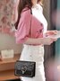 Valentine's Day Glitter Sequins Love Button Shoulder Bag
