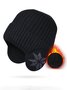Casual Wool Snowflake Pattern Velvet Beanie Daily Commuting Home Outdoor Sports Accessories