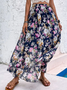 Floral Casual Loose Skirt