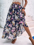 Floral Casual Loose Skirt