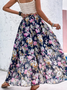 Floral Casual Loose Skirt