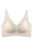 Seamless Push Up Jacquard Wireless Bra Plus Size