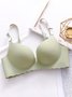 Glossy Push Up Adjustable No Steel Rim Bra