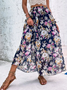 Floral Casual Loose Skirt
