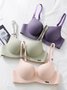 Glossy Push Up Adjustable No Steel Rim Bra