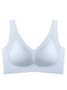 Seamless Push Up Jacquard Wireless Bra Plus Size