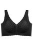 Seamless Push Up Jacquard Wireless Bra Plus Size
