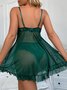 Sexy Lace Suspender Skirt Brief Panty Set Plus Size