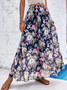 Floral Casual Loose Skirt