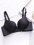 Glossy Push Up Adjustable No Steel Rim Bra