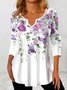 Butterfly Loose Knitted Casual T-Shirt