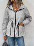 Casual Hoodie Trench Coat