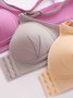 Push Up Soft Front Button No Wire Bra Plus Size