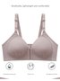 Push Up Soft Front Button No Wire Bra Plus Size