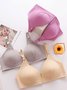 Push Up Soft Front Button No Wire Bra Plus Size