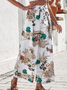 Casual Floral Loose Casual Pants