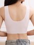 Lace Breathable Tank Top Bra No Trace Sleeping Underwear Plus Size