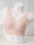 Lace Breathable Tank Top Bra No Trace Sleeping Underwear Plus Size