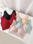 Lace Breathable Tank Top Bra No Trace Sleeping Underwear Plus Size