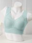 Lace Breathable Tank Top Bra No Trace Sleeping Underwear Plus Size