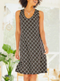 Crew Neck Boho Loose Dress