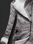 Autumn and winter casual printed sweater Long Sleeve Plants Vintage Hoodie Knit coat