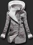 Autumn and winter casual printed sweater Long Sleeve Plants Vintage Hoodie Knit coat