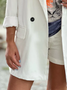 Casual Shawl Collar Plain Loose Blazer
