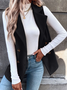 Loose V Neck Plain Casual Vest
