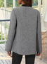Cotton-Blend Wrap Loose Casual Jacket