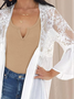 Lace Vacation Plain Coat