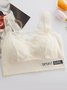 Lace Soft Comfortable Breathable No Steel Rim Tank Bra