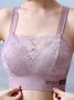 Lace Soft Comfortable Breathable No Steel Rim Tank Bra