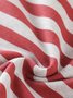 Cozy Cotton Stripe Printed Padded Loungewear Set Plus Size