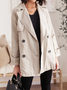 Plain Loose Casual Trench Coat