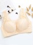 Soft Comfortable Lace Push Up Adjustable Non-Wireless Cotton Bra