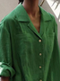 Cotton And Linen Loose Casual Dress