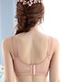 Soft Comfortable Lace Push Up Adjustable Non-Wireless Cotton Bra