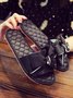 Bow Decor LOVE Casual House Slippers