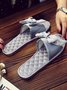 Bow Decor LOVE Casual House Slippers
