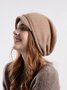 Plain Knit Beanie Hat Spring Summer Versatile Accessories