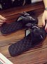Bow Decor LOVE Casual House Slippers