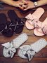 Bow Decor LOVE Casual House Slippers