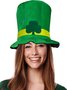 Velvet Topper Irish Day Green Shamrock Plaid Holiday Party Accessories